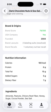 Brand reputation screenshot